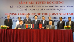 Lễ ký Hiệp định Thương mại tự do giữa Việt Nam và Liên minh hải quan Belarus – Kazakhstan – Nga (VCUFTA).