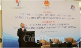 EVFTA cơ hội cho các ngành công nghiệp bứt phá